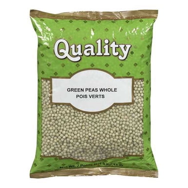QUALITY Whole Green Peas, Premium Dried Legumes, 4.99 kg (11 lbs) Bulk Foodservice Bag