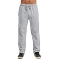 thumbnail image 2 of Men's Active Stretch Open Bottom Terry Sweatpants with Pockets (L, Heather Gray), 2 of 4