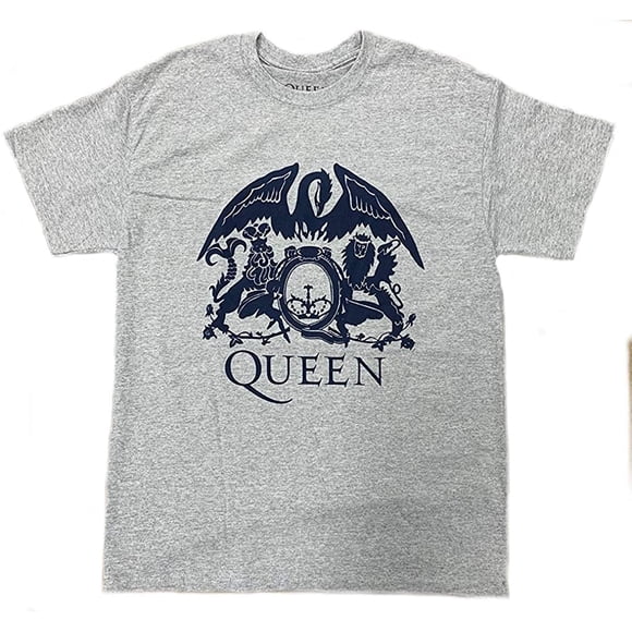 Queen T-shirt à Manches Courtes pour Homme avec Écusson
