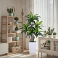 thumbnail image 6 of RONSHIN 4ft/5ft Artificial Dracaena Plant Indoor, Decorative Fake Tree with Adjustable Branches & Leaves, 6 of 6