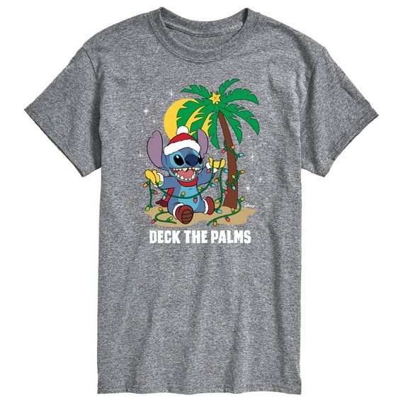 Lilo & Stitch - Deck The Palms - Men's Short Sleeve Graphic T-Shirt