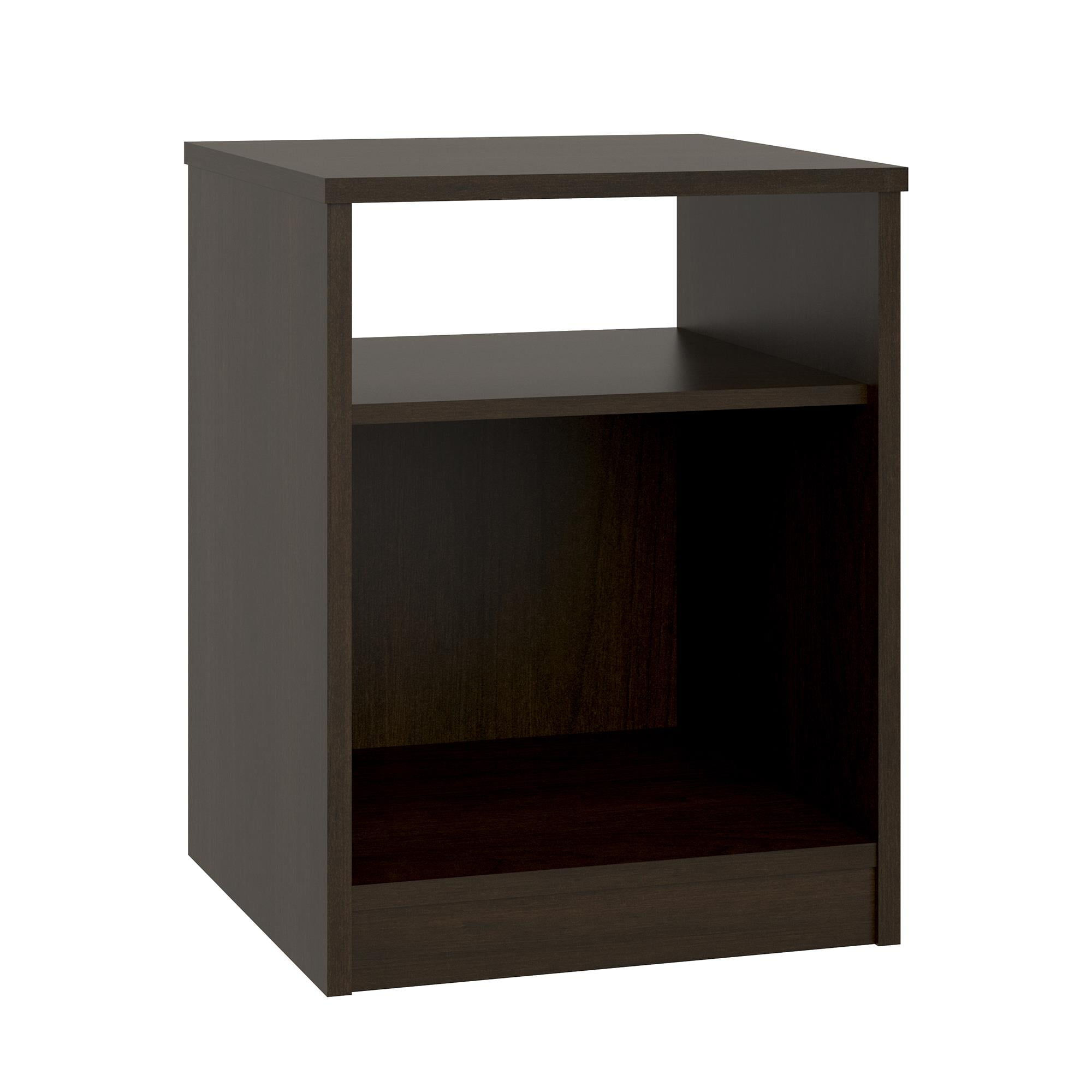 Mainstays Classic Open Shelf Nightstand, Espresso