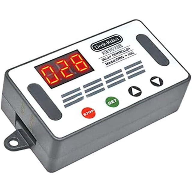 HUGFEGWE 1Pcs Delay Relay Switch DC 5V 12V 24V Digital LED Cycle Timer Relay Module Turn On/Off Delay Timer Switch Timing Controller with Case Protection U2536-17011