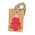 thumbnail image 3 of 100 Piezas de Etiquetas de Papel Kraft Baoblaze Etiquetas Colgantes de Navidad, 3 of 7