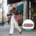 thumbnail image 7 of FORMRS Tote Bag for Women Quilted Large Capacity Travel Work Carry On Shoulder Handbag, Red Whimsical Floral, 7 of 7