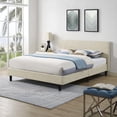 thumbnail image 2 of Modway Anya Queen Modern Style Polyester Fabric Bed in Beige Finish, 2 of 5