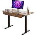 thumbnail image 1 of 45" Office Electric Standing Desk with 2 Drawers Adjustable Height Desk, 1 of 14