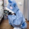 thumbnail image 4 of Winter New Cosplay Shark Pajamas Cartoon Animal Sleeping Bag Home Wear Warm Leisure Men And Women Trend Pajamas Shark Clothes, 4 of 4