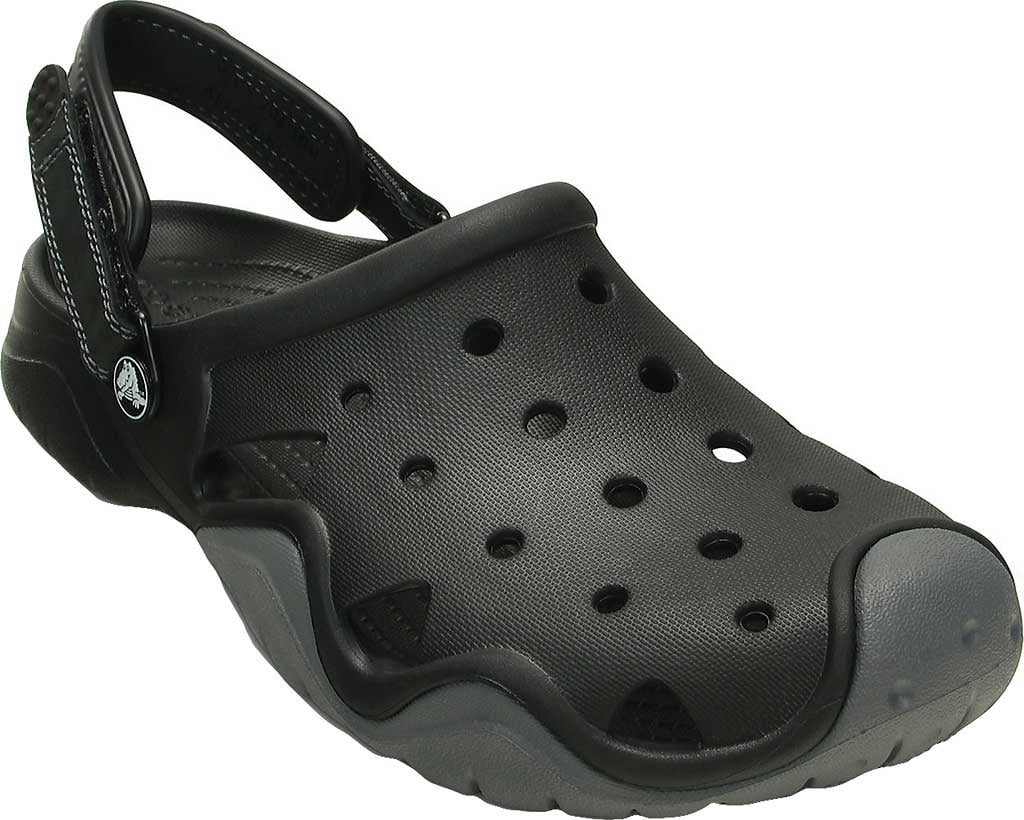 Crocs - Men's Crocs Swiftwater Camp Clog Black/Charcoal 11 M - Walmart ...