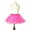 Hot Pink, variant on adviicd Girl Skirt Girls' Polka Dot Tutu Glitter Ballet Triple Layer Tulle Dance Skirt (Purple,One Size)