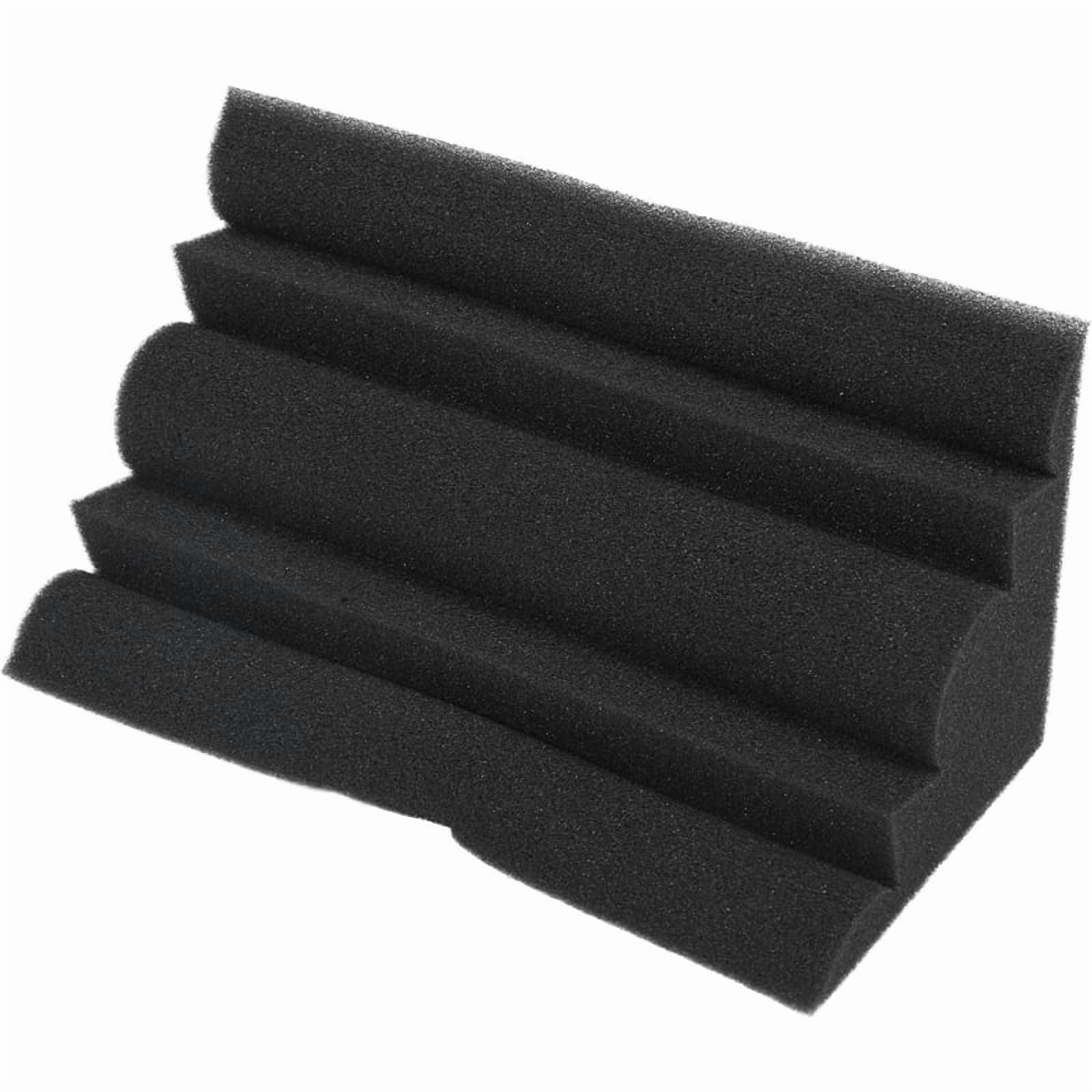 16 Pcs Corner Bass Trap Acoustic Panel Studio Sound Absorption Foam 12x12x24cm,16 * pcs Acoustic Foams,black