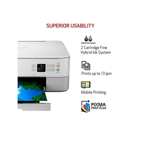 Canon - PIXMA TS6420a Wireless All-In-One Inkjet Printer - White