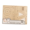 thumbnail image 2 of HILABEE Creative Wooden House Puzzles Toy Early Learning Early Development Small Hamster G, 2 of 8