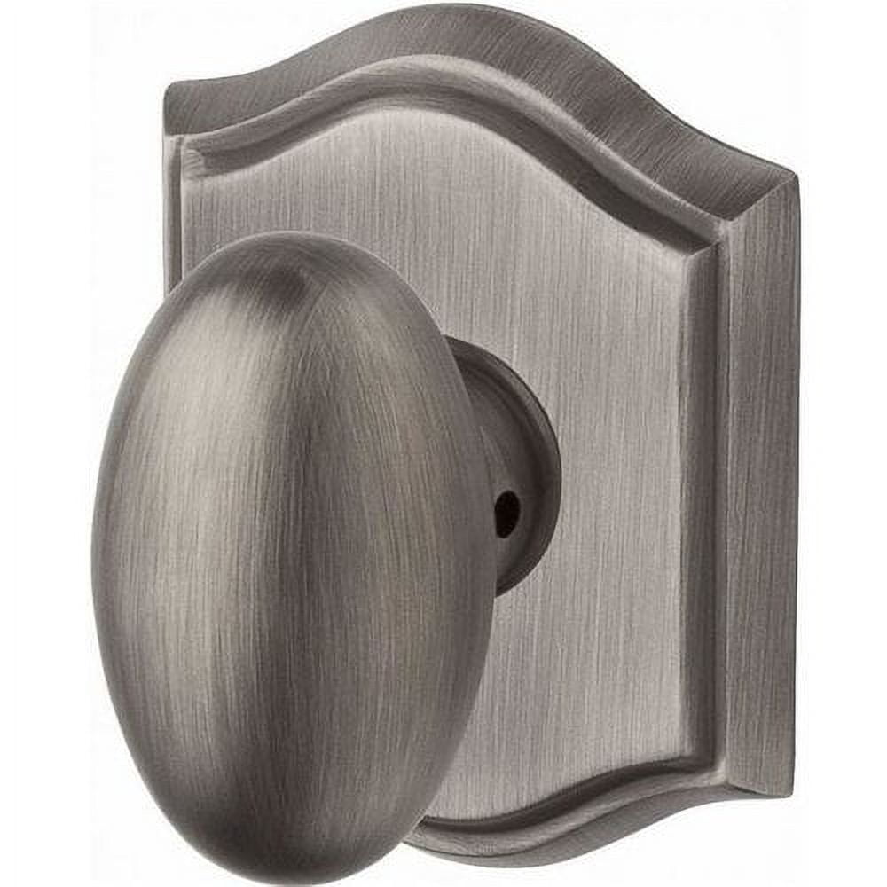 Baldwin Reserve HDELLTAR003 Half Dummy Ellipse Knob and Traditional Arch Rose Lifetime Brass Finish