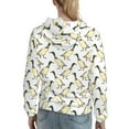 thumbnail image 7 of Fotbe Mallard Ducks Pattern Womens Long Sleeve Hoodie, Pullover Hooded Sweatshirt, Kangaroo Pocket Hoodie with Eye-catching Drawstrings-XX-Large, 7 of 7