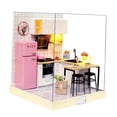 thumbnail image 2 of LeeQinersw 1:24 Scale Wooden Dollhouse Miniatures DIY House Project Kit with Cover and LEd, 2 of 9