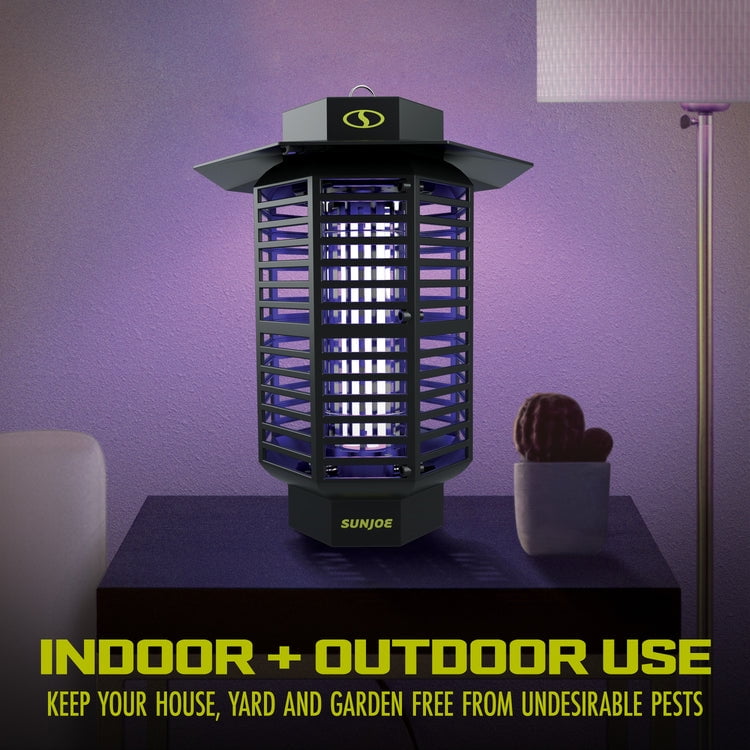 Open Box Sun Joe SJ-BZ18W | 18-Watt UV Indoor/Outdoor Bug Zapper | 1600 sq ft Coverage | Whisper Quiet Operation | For Mosquitos, Flies, Gnats, Moths, and More