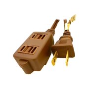 Professional Cable - Power extension cable - NEMA 1-15 (M) to NEMA 1-15 (F) - 15 ft - brown