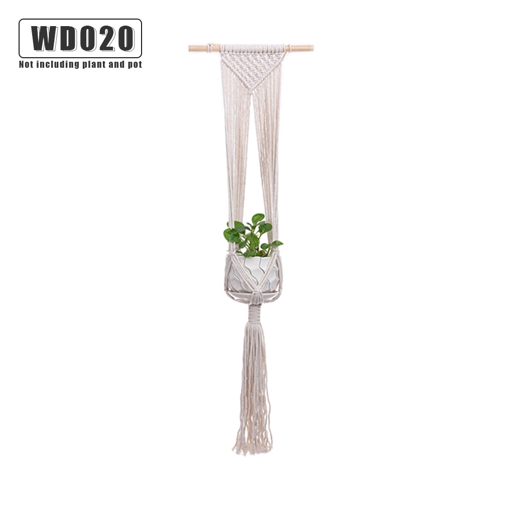 Flower Pot Hanger Indoor Outdoor Plants Hanging Basket Cotton Rope ...