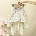 thumbnail image 3 of Pijamas de Navidad para niños, conjunto de ropa de invierno para niños y niñas, Tops con cuello redondo y pantalones largos, ropa de dormir para bebés, pijamas de oso de dibujos animados para niños, 3 of 4