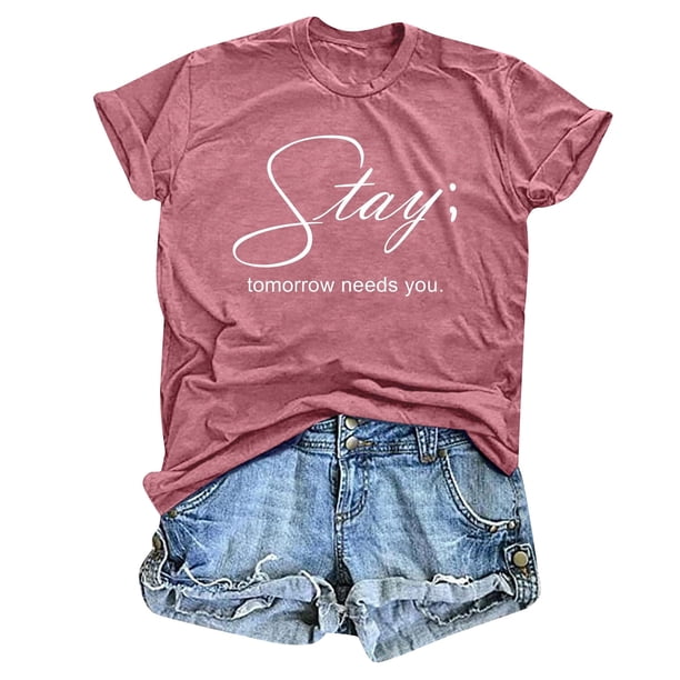 Camiseta informal estampada para mujer - Mangas cortas, cuello redondo, estampado de esqueleto de Halloween