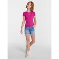 thumbnail image 2 of Wonder Nation Girls Denim Shorts, Sizes 5-18, 2 of 5