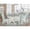 White, variant on East West Furniture X097LA015-7 7-Piece Modern kitchen table set a Superb Cement Color rectangular Table Top and 6 Awesome Linen Fabric Dining Chairs with Stylish Chair Back, Linen White Finish