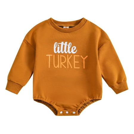 

Baby Boys Girls Long Sleeve Letter Prints Romper Kids Clothes 3-6 Months