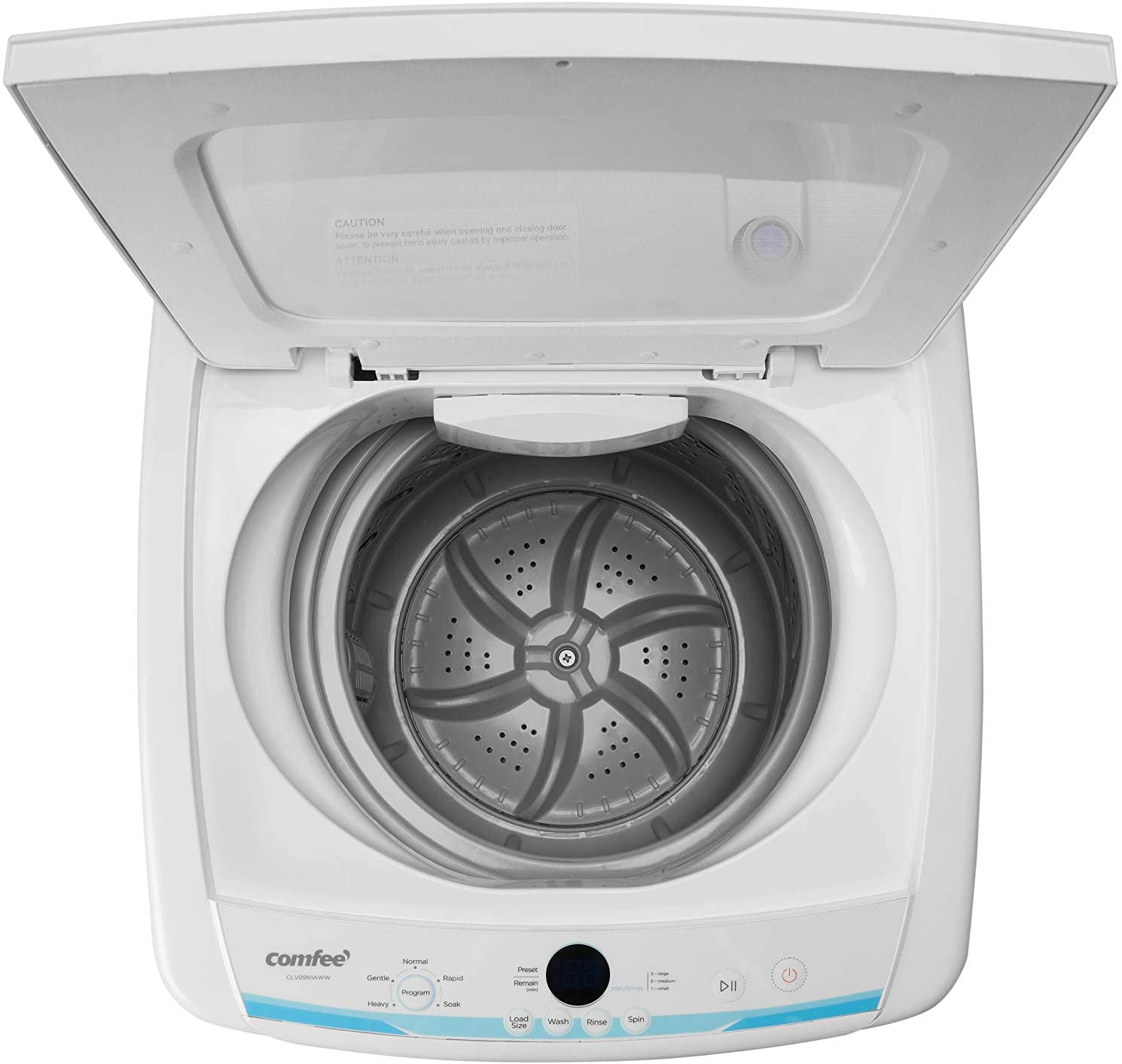 COMFEE' Portable Washing Machine, 0.9 cu.ft Compact Washer With LED  Display, 5 Wash Cycles, 2 Built-in Rollers, Space Saving Full-Automatic  Washer, Ideal Laundry for RV, Dorm, Apartment, Ivory White 