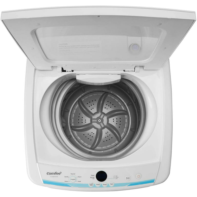 COMFEE' Portable Washing Machine, 0.9 cu.ft Compact Washer With LED  Display, 5 Wash Cycles, 2 Built-in Rollers, Space Saving Full-Automatic  Washer