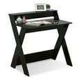 thumbnail image 1 of Furinno 16047 Espresso Modern Simplistic Criss-Crossed Home Office Study Desk, 1 of 5