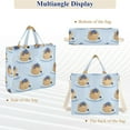 thumbnail image 6 of FORMRS Womens Corduroy Tote Bag Crossbody Shoulder Handbag with Pocket, Blueberry Pancake Pattern, 6 of 7