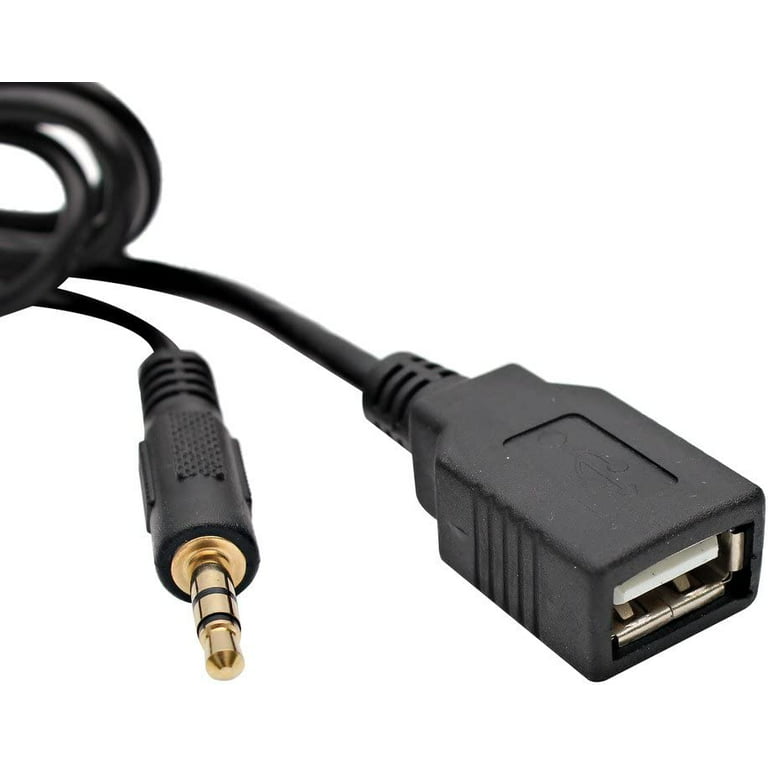 Auto Car USB 3.5mm Aux In Adapter MP3 Player Cable Radio Interface Car AUX  Cable Fit For Honda Accord Civic Odyssey
