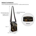 thumbnail image 6 of HELLHERO Marble Mother's Day Double Deck Women Messenger Bag Vintage for Outdoor Travel Daily Use, 6 of 7