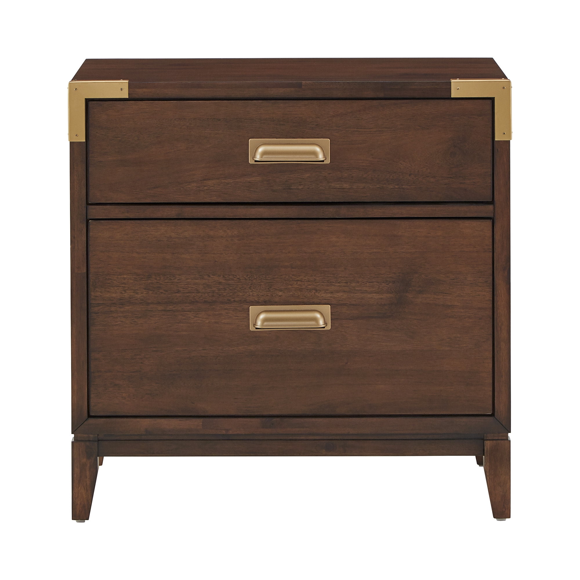 Weston Home Julius 26" Wide 2-Drawer Campaign Nightstand