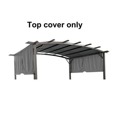 IVV 12x9FT Universal Outdoor Waterproof Pergola Replacement Canopy Cover, Gray