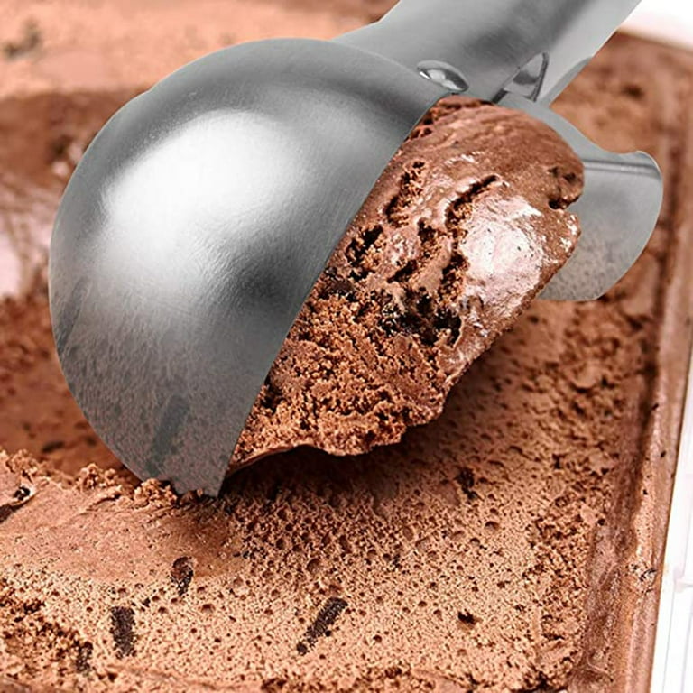 Homaisson Ice Cream Scoop, 2023 New Style Cute Cone-Shaped Ice Cream  Scooper, One-Piece Zinc Alloy Ice Cream Spade with Anti-Freeze Non-Slip  Handle