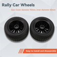 thumbnail image 4 of For HBX 1/12 High Speed RC Car Tires Rubber Wheel Complete for Truck 12056 Car Parts, 4 of 5