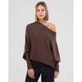 thumbnail image 5 of Asymmetric Draped Jumper, A Jumper As Ultra Soft As The Clouds Ladies Long Sleeve Slouch Batwing Plain Soft Knitted Jumper, 5 of 5