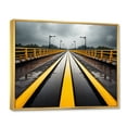 thumbnail image 2 of Designart Road framed wall Art, Parallel Paths of the Yellow Road , road framed wall art decor, Yellow Modern Gold framed wall art, 40x30 inches Gold Frame, 2 of 5