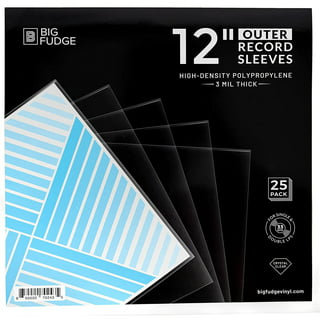50 Poly Lined Paper Protective LP Inner Sleeves Vinyl Record Sleeves (80 GSM Ivory Color) Provide Your LP Collection with The Proper Protection - Inve