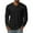 01#Black, variant on Men's V Neck Long Sleeve Casual T-Shirt Classic Basic Solid Tee Shirts Black XL