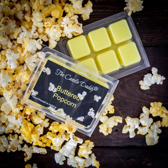 Buttered Popcorn - Movie Theatre Treat Scented Wax Melt - 1 Pack - 2 Ounces - 6 Cubes