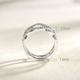 thumbnail image 7 of Wuziwen Sterling Silver Women's Ring Guard Enhancer for Engagement Rings Wedding Band CZ Size 7, 7 of 7
