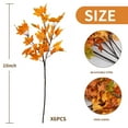 thumbnail image 2 of Coolmade 6Pcs Artificial Maple Leaves 23" Branches Fake Fall Maple Shrubs for Thanksgiving Christmas Festival Garland Decoration, 2 of 7