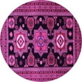 thumbnail image 1 of Ahgly Company Indoor Round Persian Pink Traditional Area Rugs, 6' Round, 1 of 4