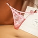 thumbnail image 3 of Tangas con bordado de encaje, bragas transparentes de malla hueca, lencería y ropa interior sexy para mujer, 3 of 5