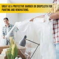 thumbnail image 3 of Aluf Plastics Plastic Sheeting - 20' x 100', 6 MIL Heavy Duty Gauge - Clear Vapor and Moisture Barrier Sheet Tarp/Drop Cloth for Greenhouses, Painting, Furniture Covers, Carpet Cover, Floor, Paint,, 3 of 6
