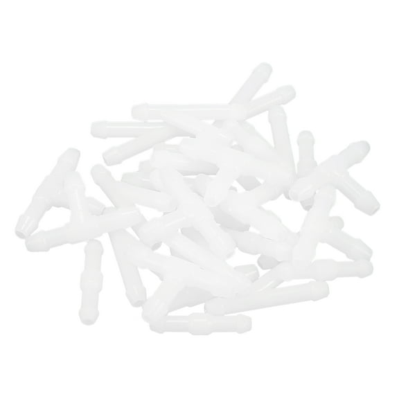 30pcs I Shaped T Shaped Y Shaped 2 Way 3 Way Windshield Washer Hose Connector Tube Pipe Fitting Splitter for Car White