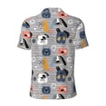 thumbnail image 4 of Rocae Dog for Men's Short Sleeve Polo Shirt, Quick Drying Performance Moisture Wicking Sports Men's Golf Shirt Small, 4 of 9